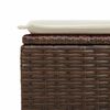 vidaXL Set Divani da Giardino 9pz con Cuscini Marrone in Polyrattan