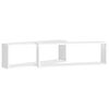vidaXL Mensole Parete a Cubo 2pz Bianco 80x15x26,5cm Legno Multistrato