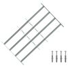 vidaXL Griglia di sicurezza per finestre con 4 barre trasversali 3 pcs