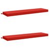 vidaXL Cuscini per Panchina a 2 Pezzi SOEST 2 pz 100% Poliestere Rosso