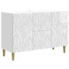 vidaXL Credenza Bianco Lucido 89 x 34,5 x 60 cm Legno ingegnerizzato