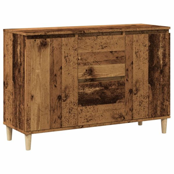 vidaXL Credenza Legno Antico 102x35x70 cm in Legno Multistrato