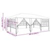 vidaXL Tenda Party Bianco 600 x 400 x 266 cm Polietilene