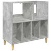 vidaXL Supporto per giradischi Grigio Cemento 82 x 39,5 x 82,5 cm