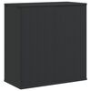 vidaXL Contenitore Cuscini da Giardino Rattan PE 100x49x103,5 cm Nero