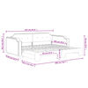 vidaXL Divano Letto con Letto Estraibile Tortora 100x200 cm in Tessuto