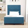 vidaXL Letto a molle con testiera Blu Scuro 120 x 190 cm Velluto