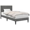 vidaXL Struttura del letto Grigio Scuro 90 x 190 cm Velluto