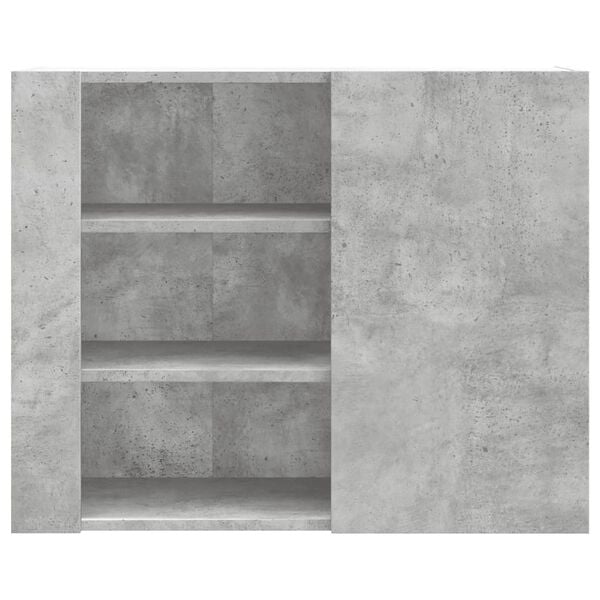 vidaXL Armadietto a Muro Grigio Cemento 75x35x60 cm in Truciolato