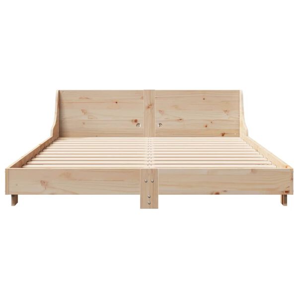 vidaXL Letto senza Materasso 160x200 cm in Legno Massello di Pino