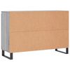 vidaXL Credenza Grigio Sonoma 101,5x35x70 cm in Legno Multistrato