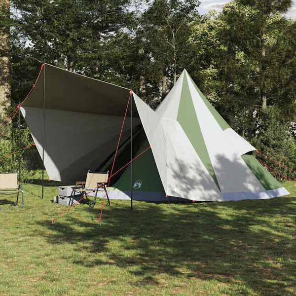 vidaXL Tenda Tipi Familiare con tetto Verde e beige 510 x 690 x 330 cm