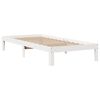 vidaXL Giroletto con Cassetti Bianco 90x190 cm Legno Massello di Pino