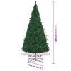vidaXL Albero di Natale con luci a corde decorative Verde 400 cm PVC