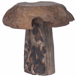 vidaXL Pouf Naturale 35 x 35 x 35 cm Legno di teak solido