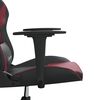 vidaXL Sedia Gaming Nero e Rosso Vino in Similpelle