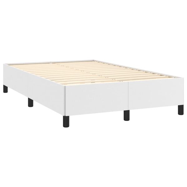 vidaXL Giroletto senza Materasso Bianco 120x190 cm Similpelle