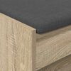 vidaXL Panca per ingresso con cuscino Rovere Sonoma 103 x 38 x 45 cm