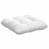 vidaXL Cuscini per Seduta 4 pcs Bianco 40 x 40 x 12 cm Tessuto