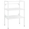 vidaXL Struttura per Lavabo da Bagno Bianca 59x38x83 cm in Ferro