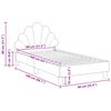vidaXL Struttura letto bambini con testata Rosa 80 x 160 cm Velluto
