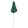vidaXL Ombrellone Semicircolare da Giardino con Palo 180x90 cm Verde