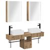 vidaXL Set di Armadi da Bagno 5 pcs Rovere Artigianale