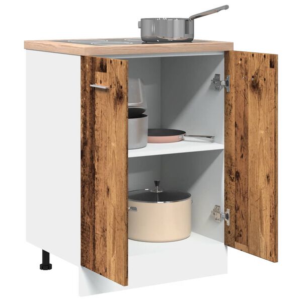 vidaXL Armadio Inferiore &ldquo;Lyon&rdquo; Legno Antico 60x46x81,5 cm