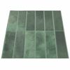 vidaXL Piastrella Rettangolare 10 pcs Verde Scuro 29 x 23 x 0,08 cm