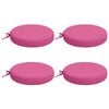 vidaXL Cuscini per Seduta SOEST 4 pz 100% Poliestere Rosa &Oslash; 35 x 7 cm