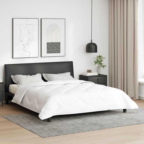 vidaXL Duvet Estivo Bianco 220 x 135 x 3 cm Poliestere