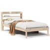 vidaXL Letto senza Materasso 90x190 cm in Legno Massello di Pino
