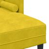 vidaXL Set di divani con cuscino Giallo Poliestere