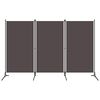 vidaXL Paravento a 3 Pannelli Antracite 260x180 cm