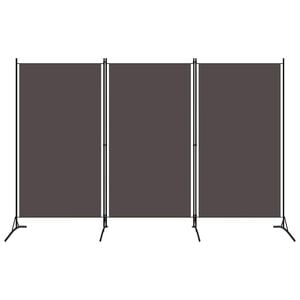 vidaXL Paravento a 3 Pannelli Antracite 260x180 cm