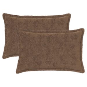 vidaXL Federa 2 pz HOUTEN Marrone Chiaro 30 x 50 cm