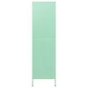 vidaXL Armadio Menta 90x50x180 cm in Acciaio