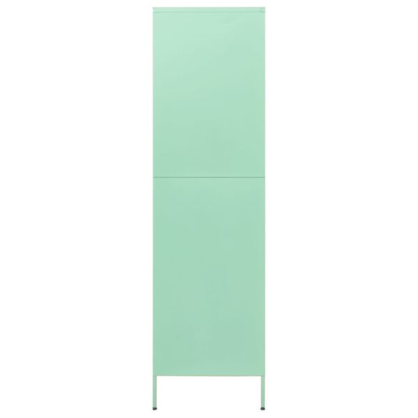 vidaXL Armadio Menta 90x50x180 cm in Acciaio
