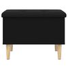 vidaXL Panca Portaoggetti Nera 62x42x46 cm in Legno Multistrato