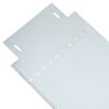 vidaXL Bordure per prato 20 pcs Argento 100 x 25 x 0,07 cm