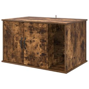 vidaXL Casa per Gatti Rovere fum&eacute; 85 x 55 x 50 cm Legno multistrato