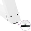 vidaXL Gambe per tavolino 2 pz Bianche 40x(30-31,3) cm Acciaio