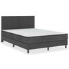 vidaXL Letto a Molle Grigio Scuro in Tessuto 160x200 cm