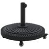 vidaXL Base per ombrellone 15.6 kg Nero Ferro Circolare