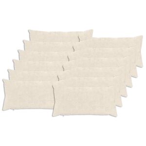 vidaXL Federa 12 pz HEERLEN Bianco 40 x 80 cm