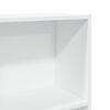 vidaXL Libreria Bianca 60x24x176 cm in Legno Massello