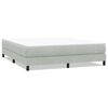 vidaXL Letto a Molle senza Materasso Grigio Chiaro 180x220cm Velluto