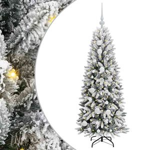 vidaXL Albero di Natale artificiale con 150 LED Bianco 120 cm