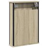 vidaXL Mobile Bagno con Specchio Rovere Sonoma 42x12x60 cm Multistrato