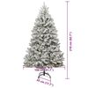 vidaXL Albero di Natale artificiale con 300 LED Verde e Bianco 210 cm